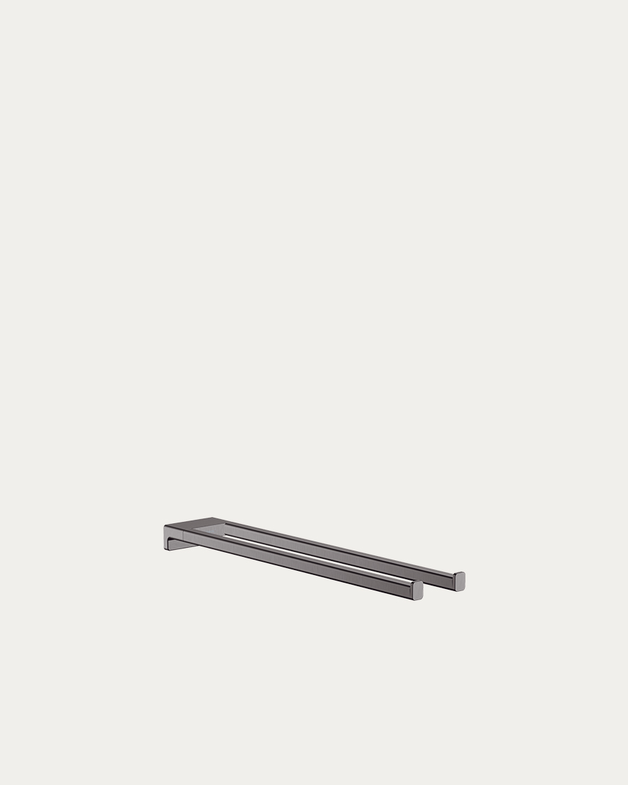 Hansgrohe držač ručnika sa dvije ručke AddStoris, brushed black chrome