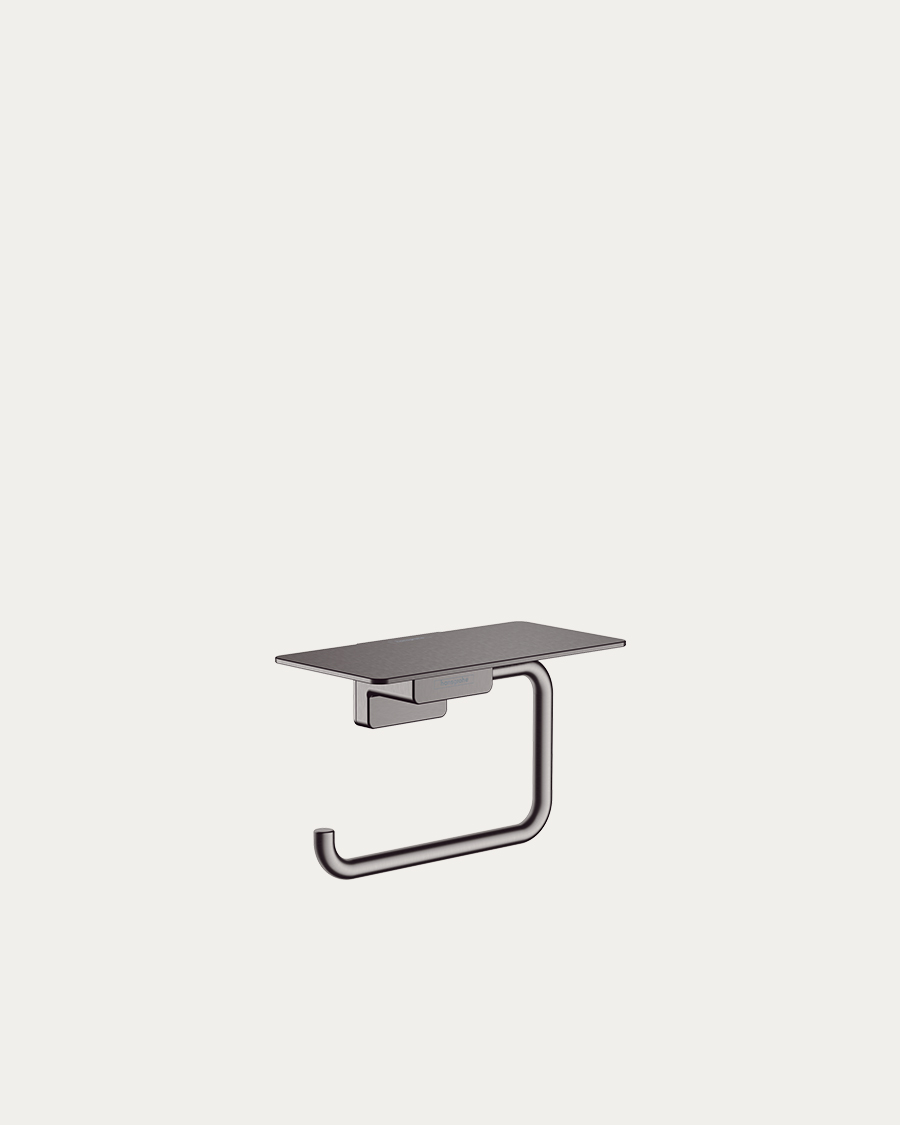 Hansgrohe držač toaletnog papira sa policom AddStoris, brushed black chrome