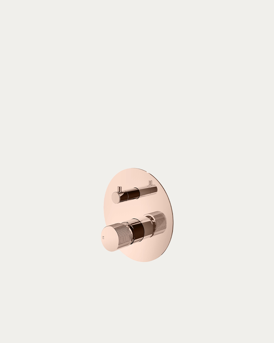 Mariner Logica Shine podžbukna miješalica za kadu/tuš kadu, Rose gold