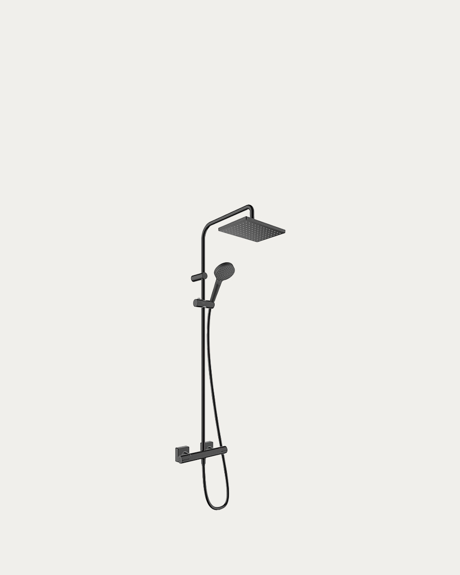 Hansgrohe tuš sistem Vernis Shape 230, crna