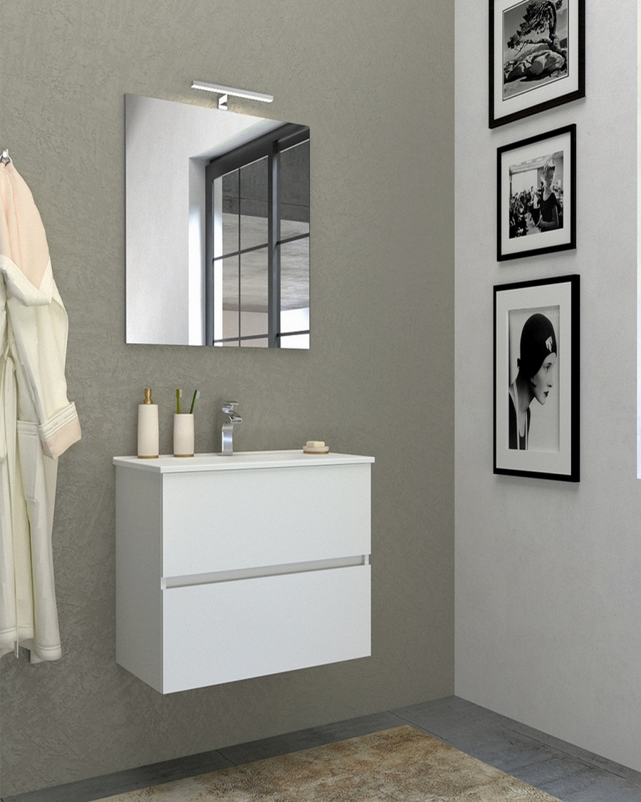 Idealaqua Idea Lory  91 cm kupaonski set s ogledalom i rasvjetom
