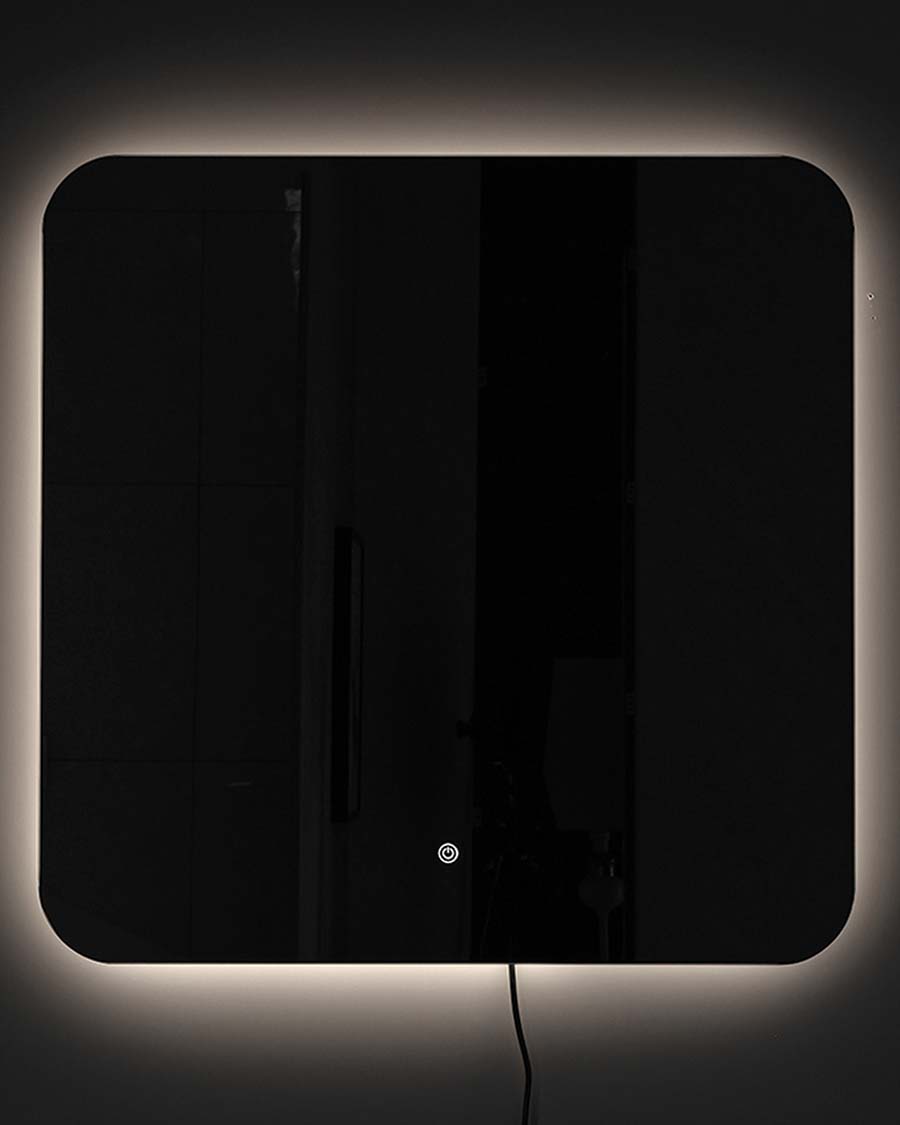 Idealaqua ogledalo s LED rasvjetom, 80x80 cm