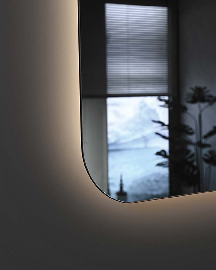 Idealaqua ogledalo s LED rasvjetom, 80x80 cm