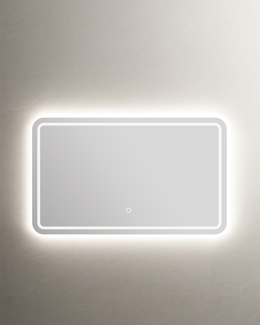 Idealaqua ogledalo s LED rasvjetom R, 60x75 cm