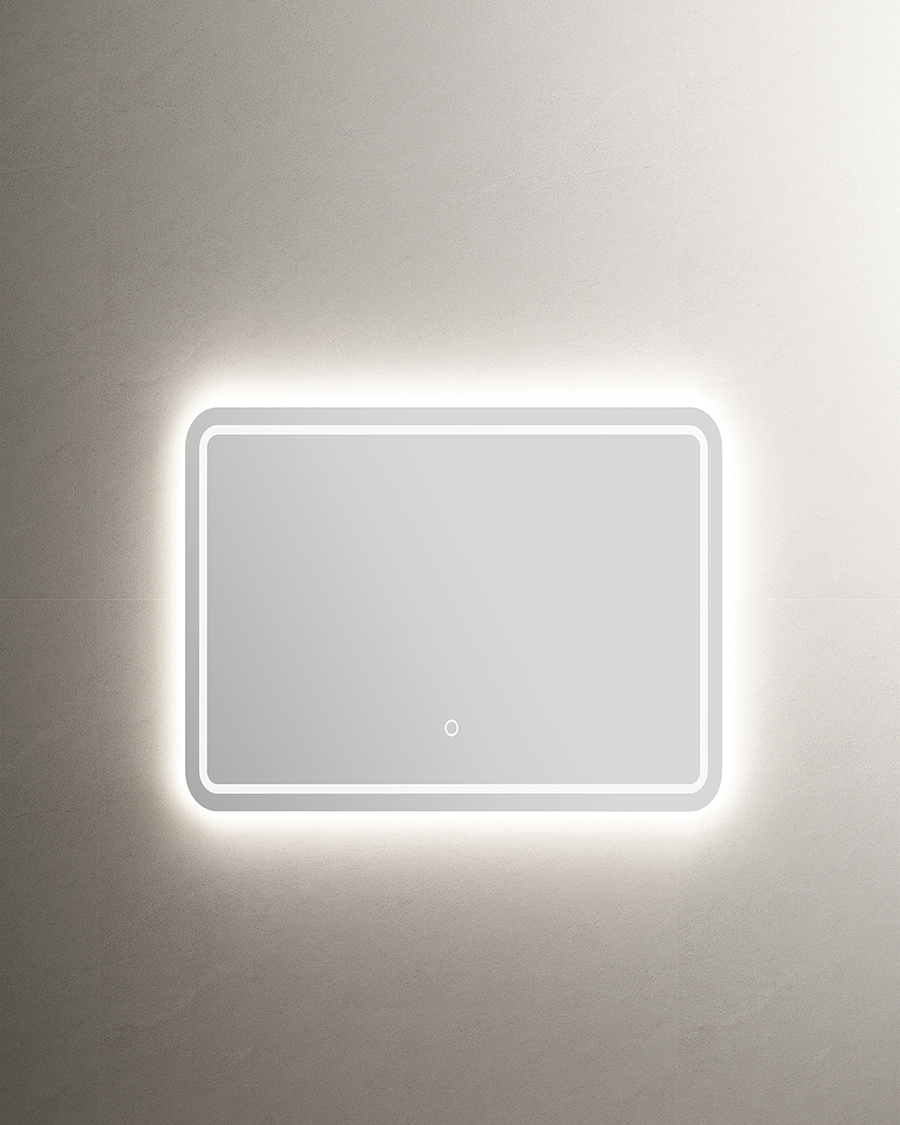 Idealaqua ogledalo s LED rasvjetom R, 40x80 cm