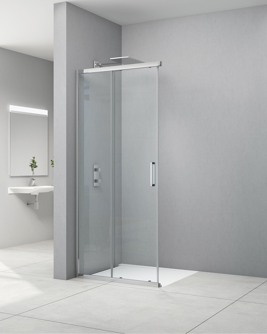 Idealaqua tuš vrata za kabinu NDC, 80 cm, klizna, krom\prozirno