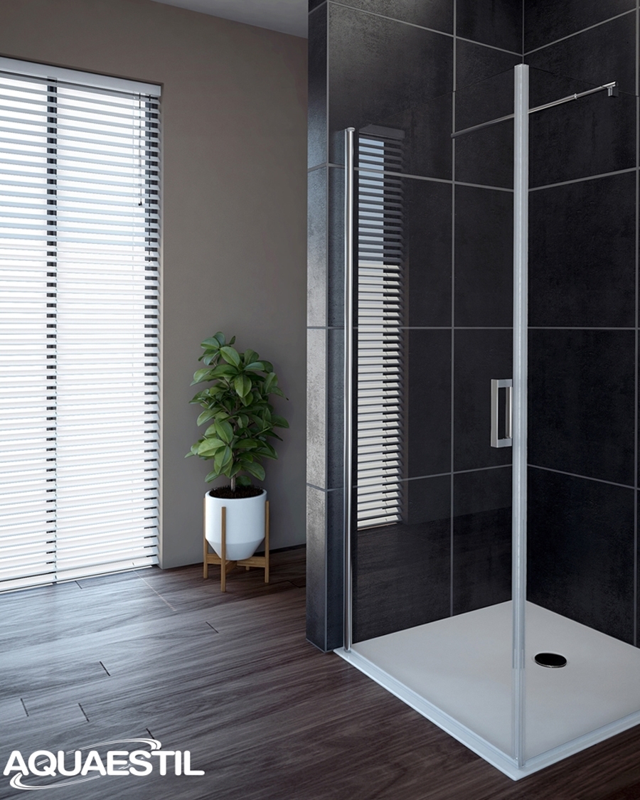 Aquaestil tuš stranica za kabinu Oasis D+W, 80 cm, krom/prozirno