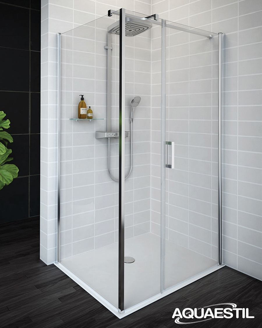 Aquaestil tuš stranica za kabinu Mars D+W, 100 cm, krom/prozirno