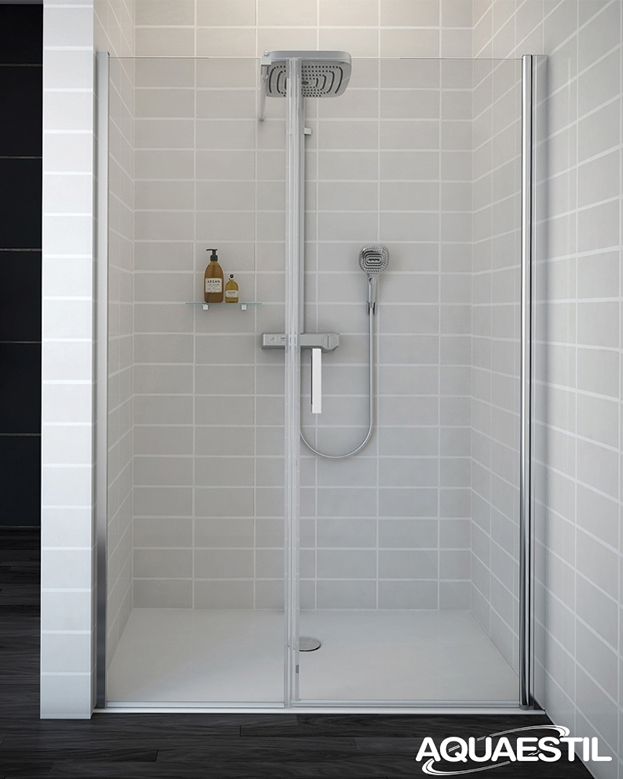 Aquaestil tuš vrata Mars D, 140 cm, jednokrilna, krom/prozirno