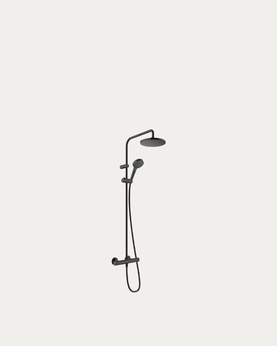 Hansgrohe tuš sistem Vernis Blend 200, crna