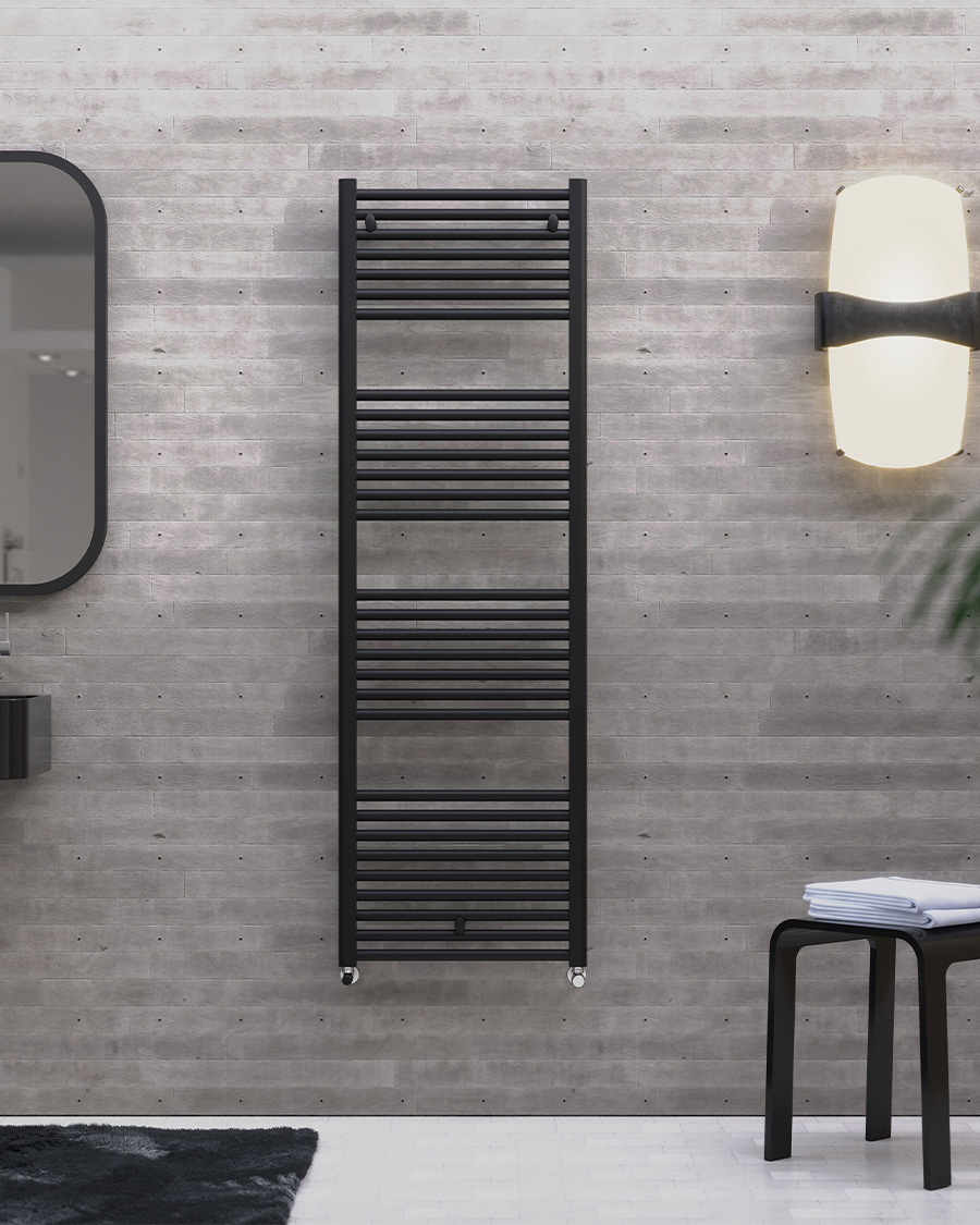 Cordivari Lisa 22 kupaonski radijator 600x1732 mm, 1102 W, crni