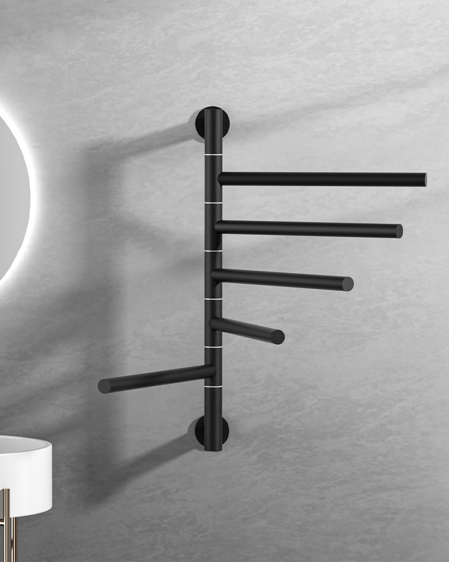 Idealterm Karla kupaonski električni radijator 622x516 mm, 75 W, crni