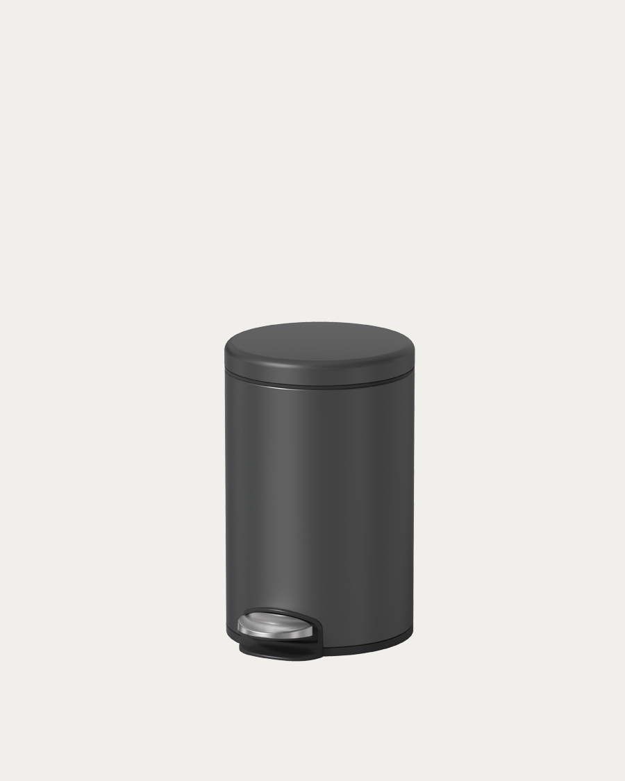 Idealaqua koš za smeće 6L, titatnium gray