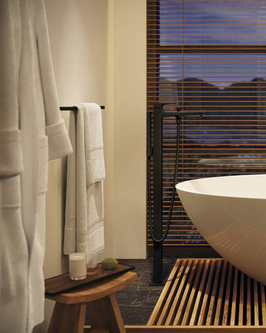 Hansgrohe držač ručnika 1/1 AddStoris, matt black