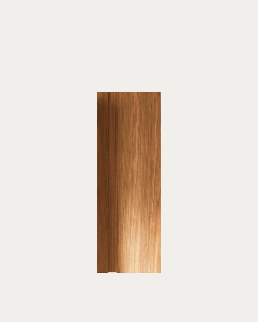 Idealaqua R Curve viseći ormarić, 100x70x30 cm, svijetlo smeđe drvo