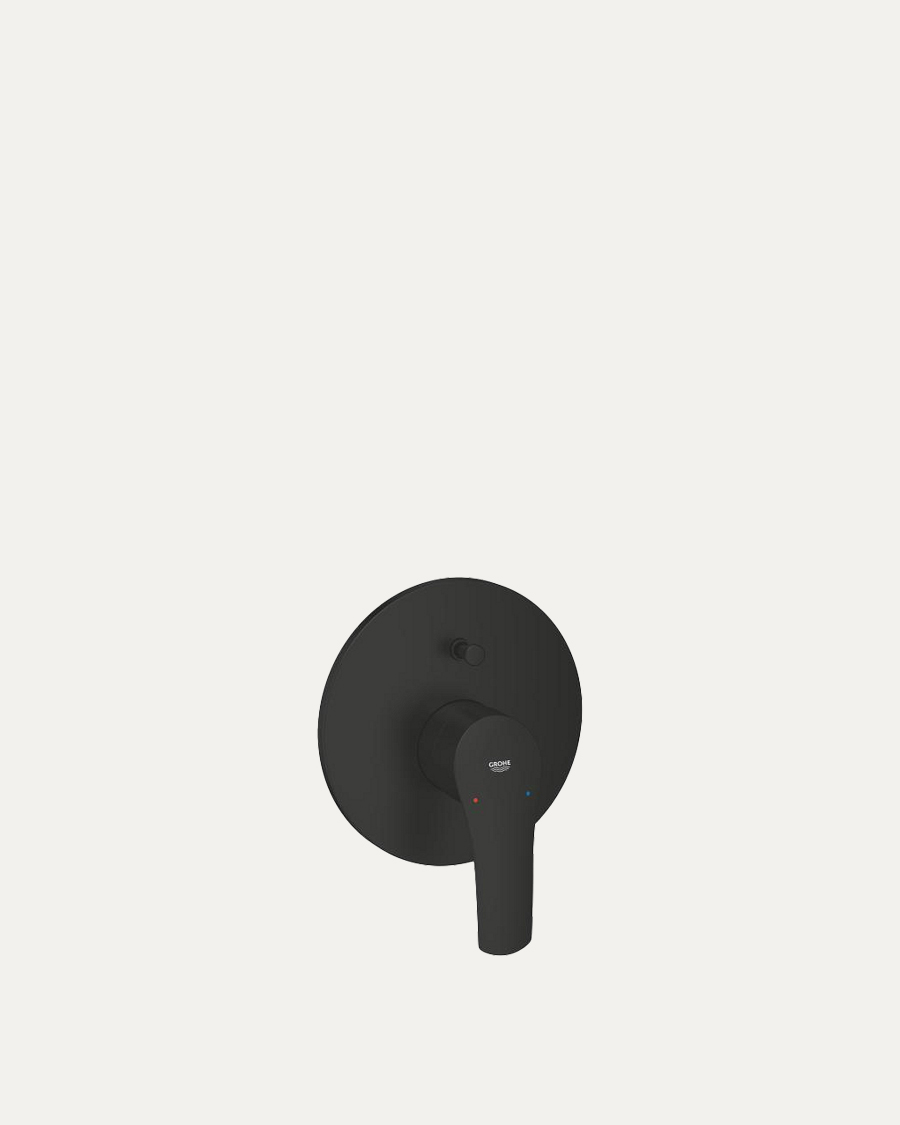 Grohe Eurosmart New gornji dio sa prebacivačem, crni