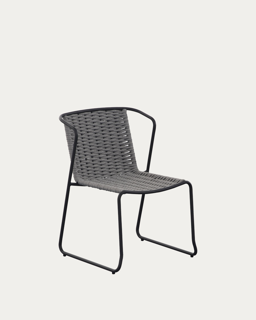Idealaqua Fancy vrtna stolica, crna