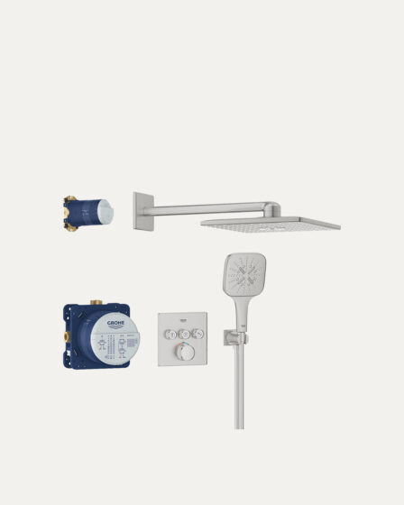 Grohe Grohtherm Smartcontrol set + Smartactive 310 Cube supersteel