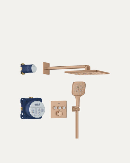 Grohe Grohtherm Smartcontrol set + Smartactive 310 Cube brushed warm sunset