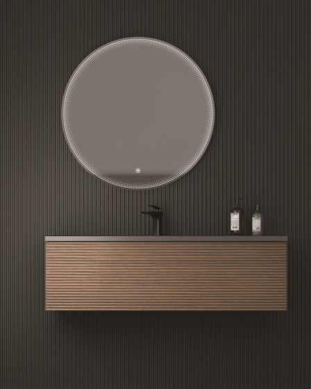 Idealaqua Cruis 90 cm ormarić s umivaonikom, mat crni
