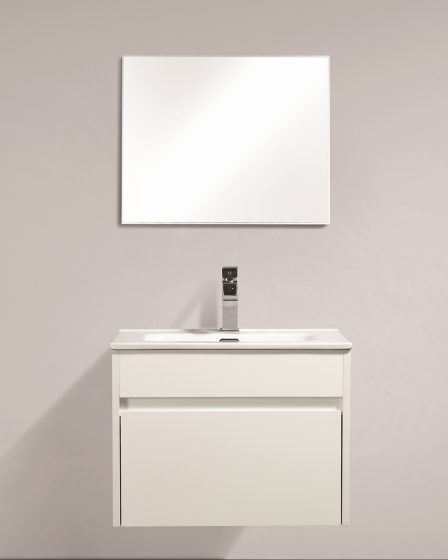 Idealaqua Paola 80 cm kupaonski ormarić s umivaonikom, bijeli