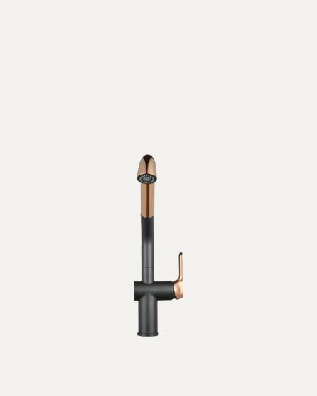 Idealaqua Higold 4.0 miješalica za sudoper sa tušem, black/rose gold – slika 1