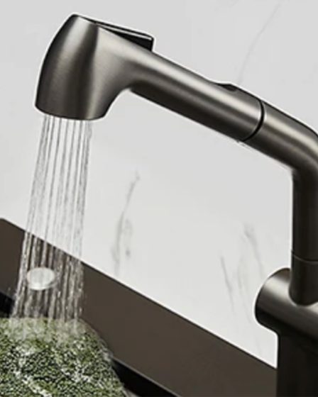 Idealaqua Higold 4.0 miješalica za sudoper sa tušem, brušeni inox – slika 3
