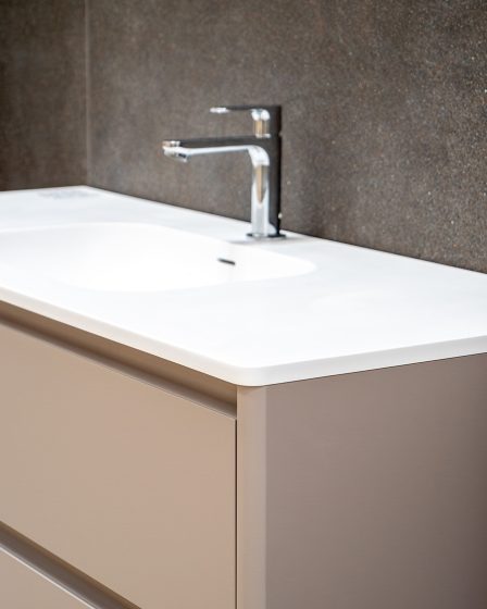 Idealaqua R Letto 120 cm ormarić s umivaonikom, sivi – slika 1
