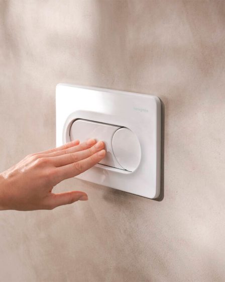 Hansgrohe iFrame Original S tipka za vodokotlić, bijela – slika 1