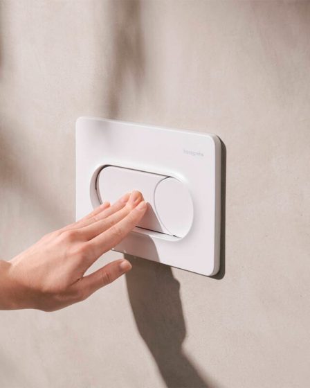 Hansgrohe iFrame Original S tipka za vodokotlić, bijela – slika 1