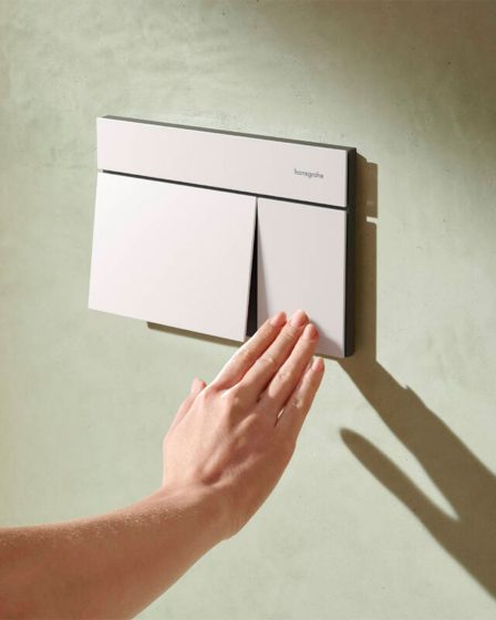 Hansgrohe iFrame Element E tipka za vodokotlić, bijela – slika 1