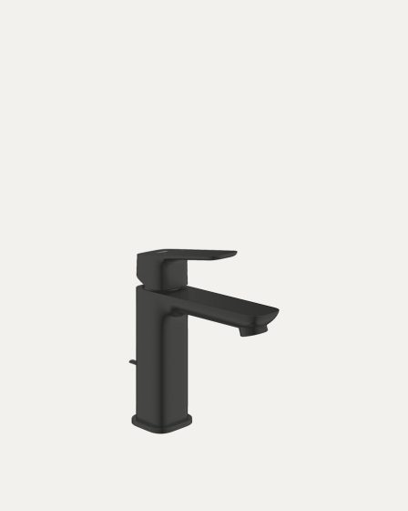 Grohe Cubeo miješalica za umivaonik M s gornjim dijelom sifona - matt black