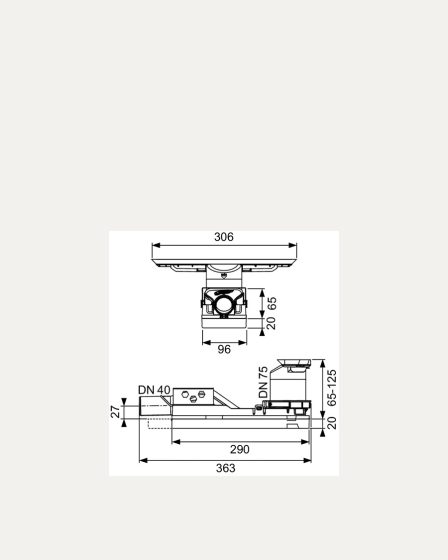 TECEdrainway sifon Horizontalni Flat – slika 1