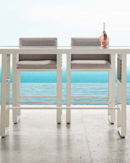 Idealaqua Airport vrtni stol 100x100 cm – slika 2