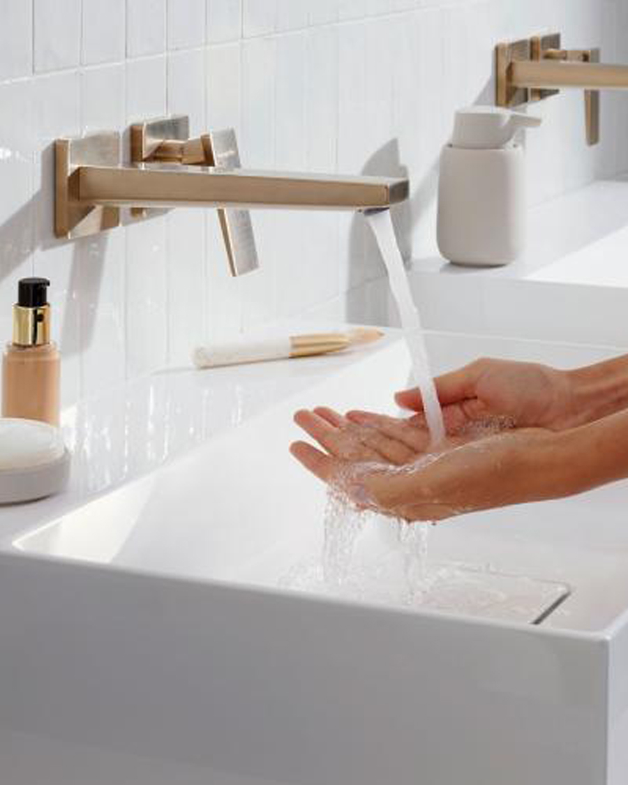 Podžbukna miješalica za umivaonik Hansgrohe Metropol, 225 mm, brušena bronca
